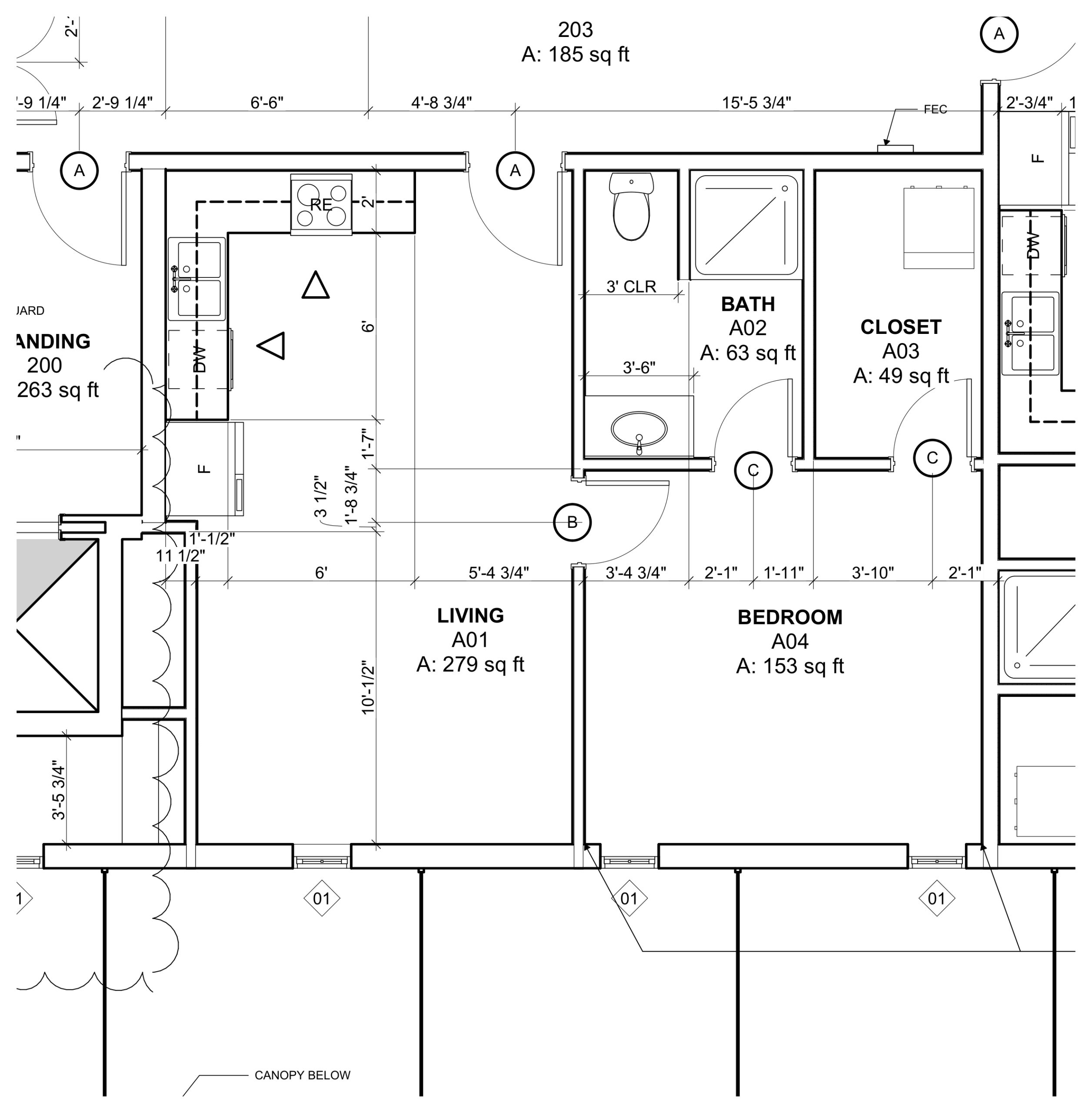 Cenote Zaci C floor plan showing living room, kitchen, queen bedroom, and bathroom in Jacksonville, TX